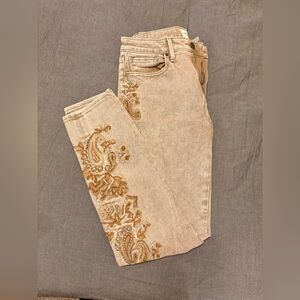Driftwood Jackie High-Rise Embroidered Jeans 25x28